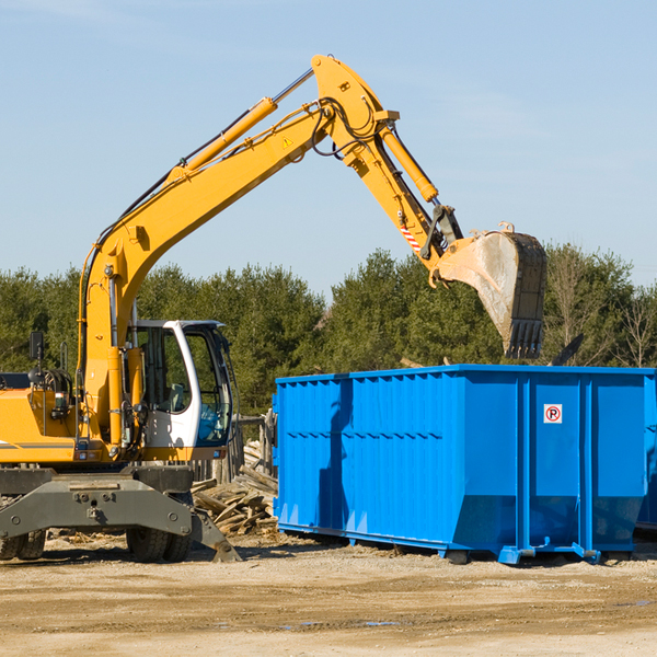 how does a residential dumpster rental service work in Jamestown